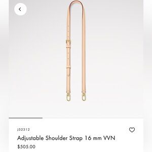 Luxury bag light tan/Brown adjustable Crossbody Leather Strap with Gold Hardware